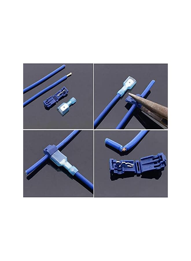 The Bros 240PCS T-Tap Wire Connectors, Self-Stripping Quick Splice Electrical Wire Terminals, Insulated Male Quick Disconnect Spade Terminals Assortment Kit with Storage Case (240) - Image 5