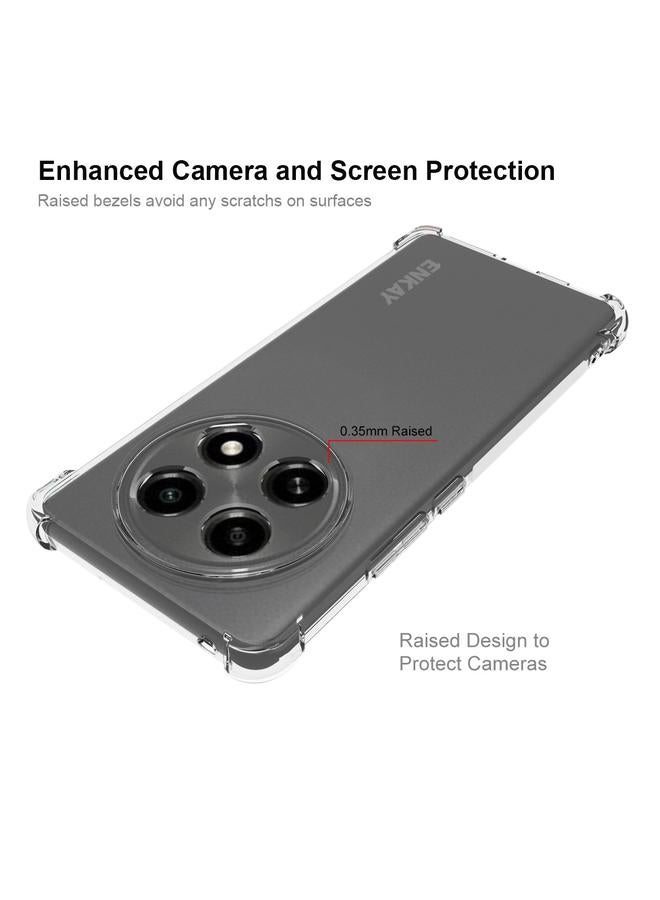 إنكاي جراب لهاتف OPPO A2 Pro 5G جراب شفاف من مادة TPU مقاوم للصدمات ومضاد للانزلاق - Image 3