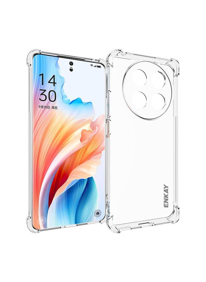 إنكاي جراب لهاتف OPPO A2 Pro 5G جراب شفاف من مادة TPU مقاوم للصدمات ومضاد للانزلاق - Image 1