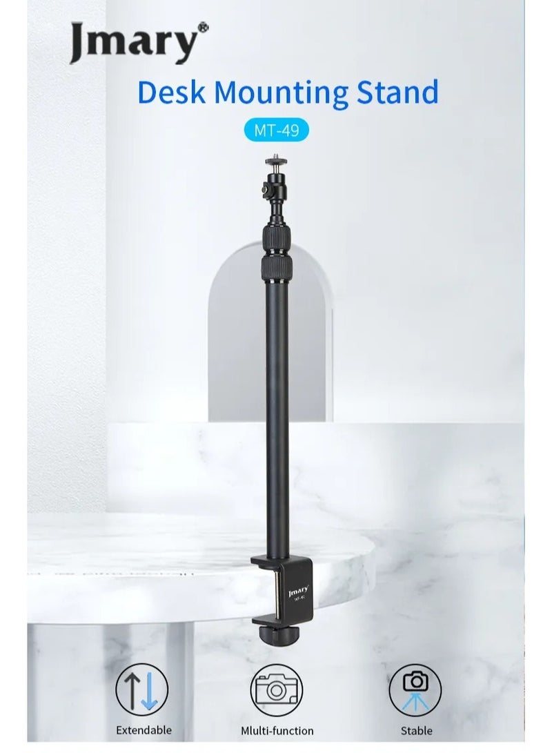 Jmary JMARY MT-49 Tabletop Light Stand Clip with Screw for Cameras LED Video Light and Ring Light - Image 3
