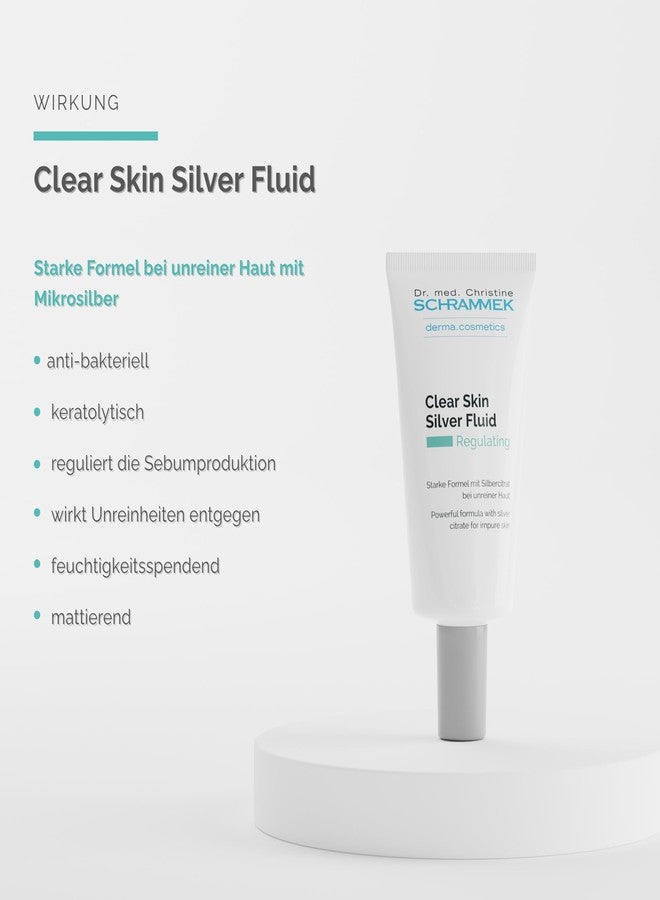 Schrammek Clear Skin Silver Fluid (1.7 fl oz) - Powerful Formula for Impure Skin with Microsilver - Combats the Key Factors of Impure Skin - with Aloe Vera - Face Fluid - Skin Care - Dr. Schrammek - Image 4