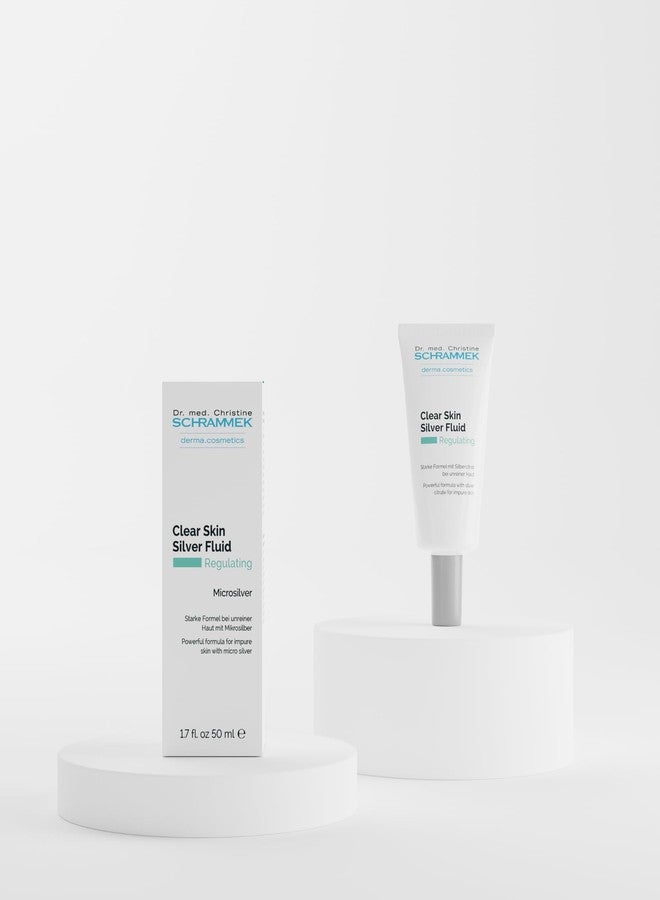 Schrammek Clear Skin Silver Fluid (1.7 fl oz) - Powerful Formula for Impure Skin with Microsilver - Combats the Key Factors of Impure Skin - with Aloe Vera - Face Fluid - Skin Care - Dr. Schrammek - Image 2