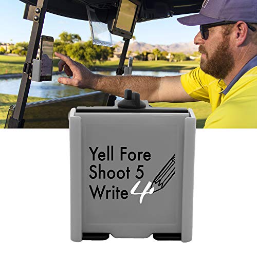 DESERT FOX GOLF Phone Caddy – Funny Quotes Golf Cart Phone Holder with Secure Strap for Hands-Free GPS & Golf Apps – Gifts for Men & Women - Image 1