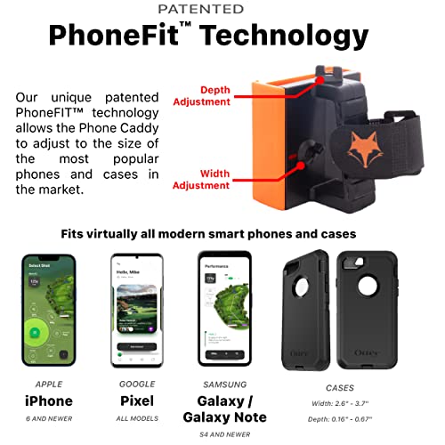 DESERT FOX GOLF Phone Caddy – Funny Quotes Golf Cart Phone Holder with Secure Strap for Hands-Free GPS & Golf Apps – Gifts for Men & Women - Image 2