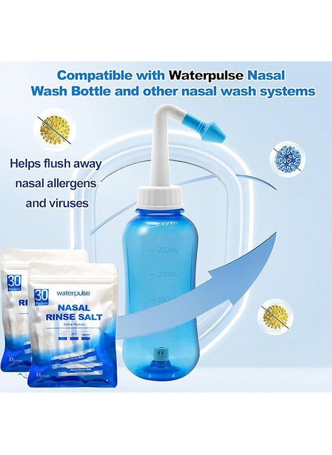 30PCS Nasal Wash Salt Nasal Rinse Mix Allergic Rhinitis Relief Nose Cavity Protector Irrigation Adults Children Nose Cleaner