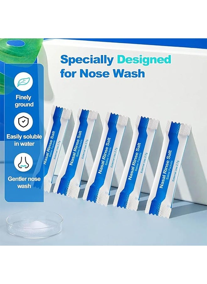 30PCS Nasal Wash Salt Nasal Rinse Mix Allergic Rhinitis Relief Nose Cavity Protector Irrigation Adults Children Nose Cleaner