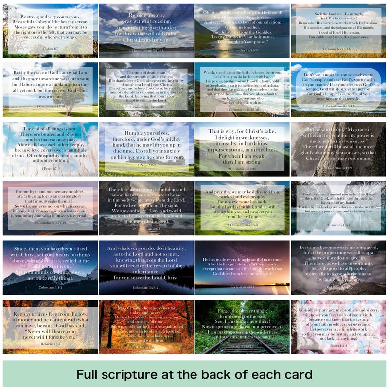 BRYTEFY 100 Daily Inspirational Bible Verse Cards with Unique Quotes, Perfect for Christmas Gifts - Image 5