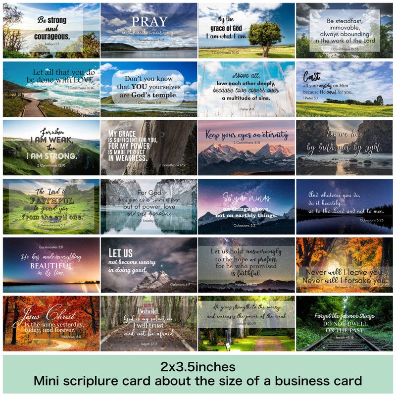 BRYTEFY 100 Daily Inspirational Bible Verse Cards with Unique Quotes, Perfect for Christmas Gifts - Image 4