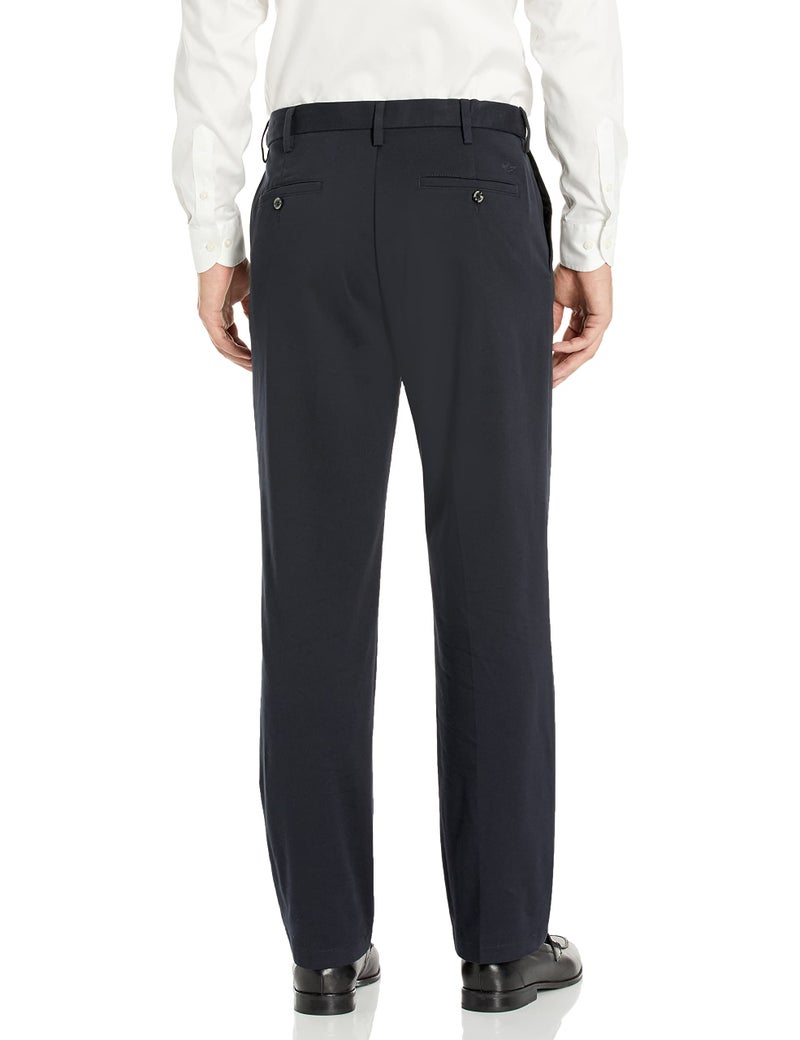 Dockers Men's Relaxed Fit Comfort Khaki Pants, Navy, 34W x 30L - Image 2