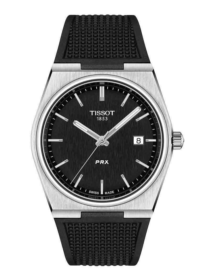 TISSOT PRX Black Dial Stainless Steel 40mm Mens Swiss Quartz Watch - T137.410.17.051.00 - Image 1