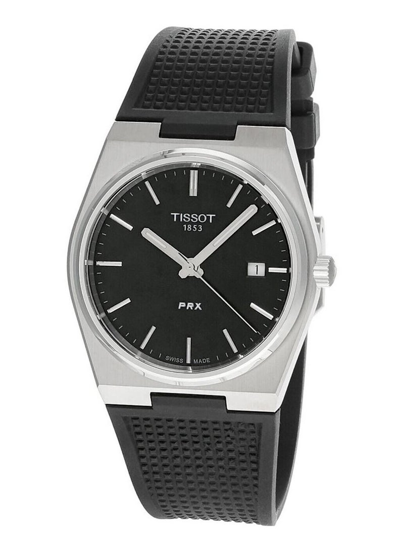 TISSOT PRX Black Dial Stainless Steel 40mm Mens Swiss Quartz Watch - T137.410.17.051.00 - Image 2