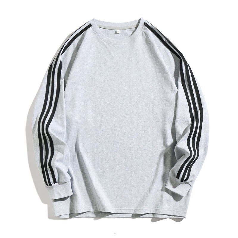 Vintage Colorblock Crewneck Sweatshirt for Men Purple  - Image 2