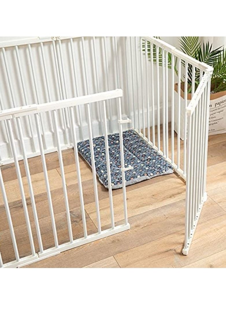 Rubik Dog Fence Cage Portable Yard Playpen Indoor Isolation Barrier for Small Medium Pet 8 Panels Each Size 42cm x 68cm  - Image 4