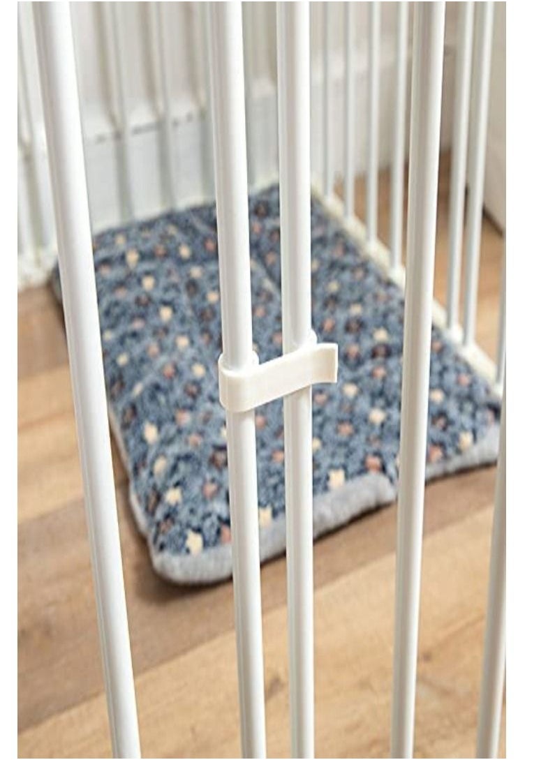 Rubik Dog Fence Cage Portable Yard Playpen Indoor Isolation Barrier for Small Medium Pet 8 Panels Each Size 42cm x 68cm  - Image 3