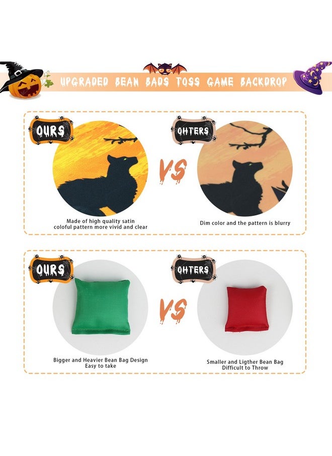 iPartyCool - Halloween Games Halloween Games For Kids Party Adults Halloween Bean Bags Toss Games Banner With 4 Big Bean Bags Halloween Party Games For Kids Teen Halloween Decorations Outdoor Indoor - Image 1