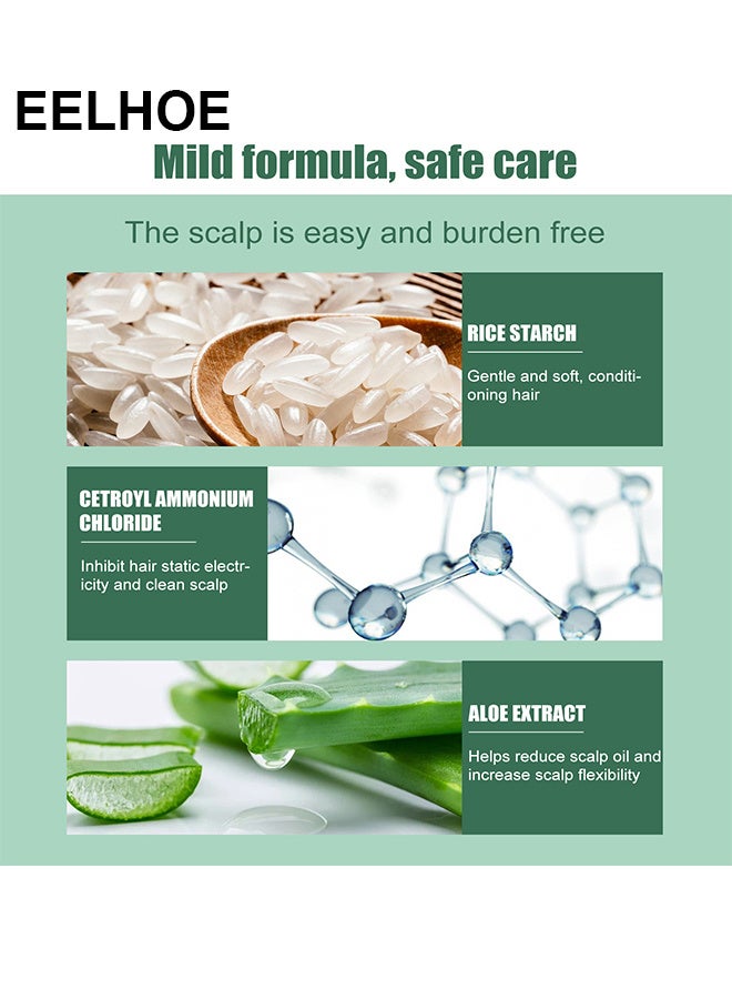 إيلهو يمكن التخلص منها رذاذ الشعر الجاف الهواء رقيق الشعور الدهنية الرأس الجاف حجم الحرة غسل كسول وكيل الشعر الجاف 100 مل - Image 5