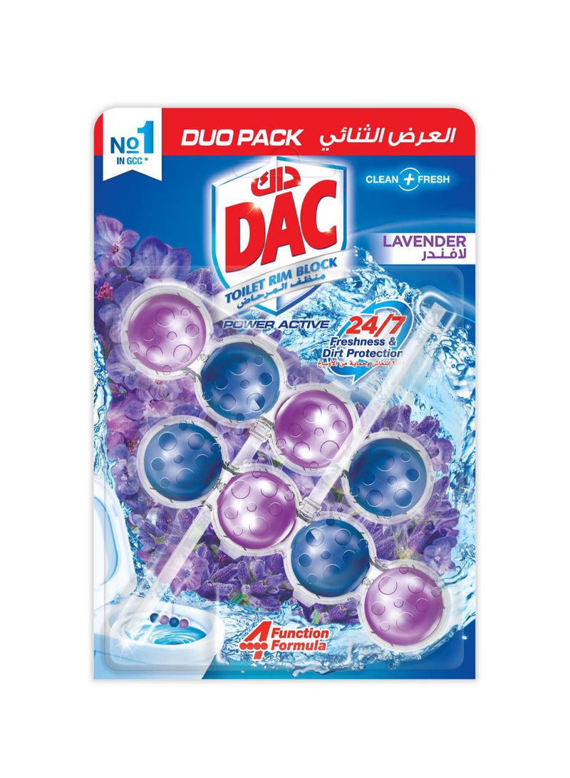 Dac Power Active Toilet Rimblock Lavender Duo Pack - Image 1
