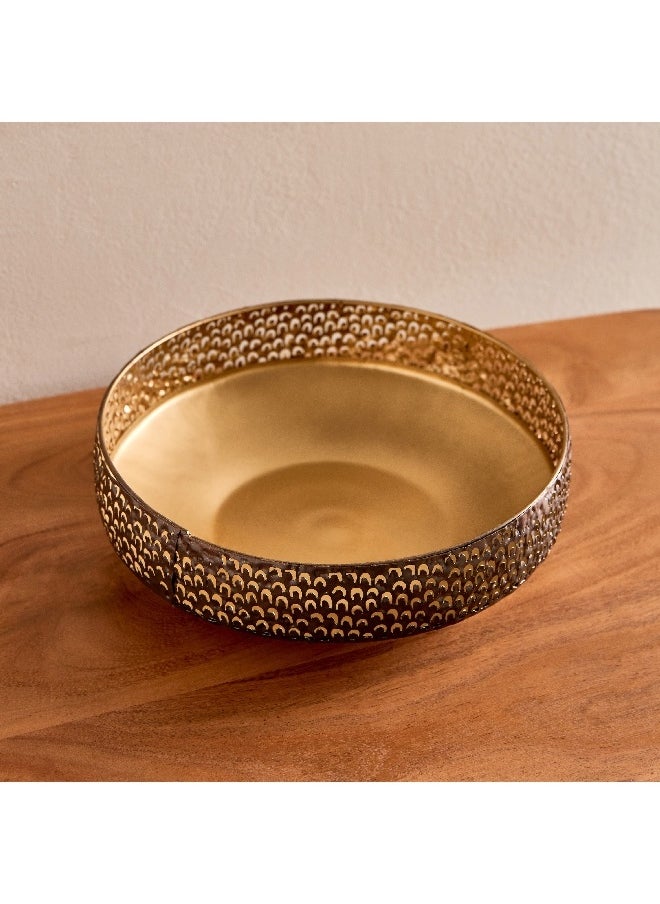 Corlie Metal Peacock Cutwork Bowl 23 x 23 x 6 cm - pzsku/ZDB9C1B39F23F1D5153AAZ/45/_/1729501300/57481c6a-15b3-4380-924a-5dadae533c0b