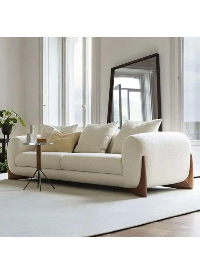 Al Home أريكة بوكل 3 مقاعد من ألهوم بيج - 110110874 220x85 سم 