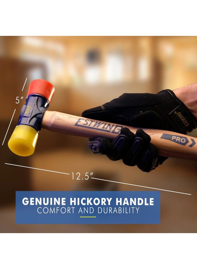 Estwing Dfh12 350ml Red And Yellow Mallet Hammer - Image 2