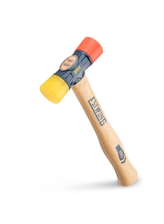 Estwing Dfh12 350ml Red And Yellow Mallet Hammer - Image 1