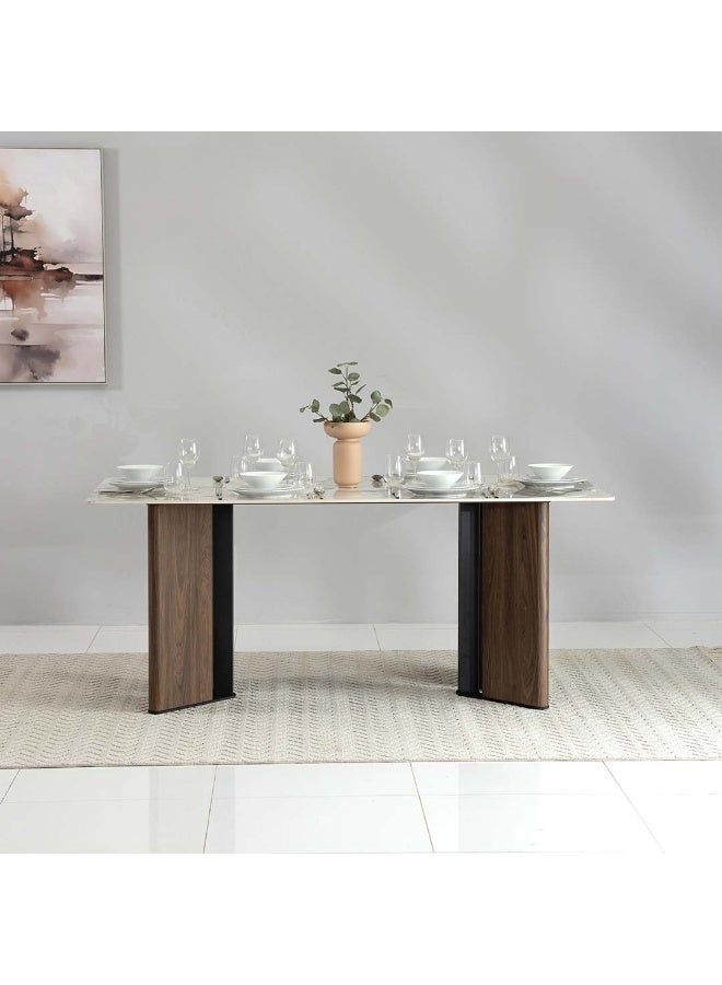 ROYAL FURNITURE Stone Wave Dining Set, 6-Seater, Beige - Image 5