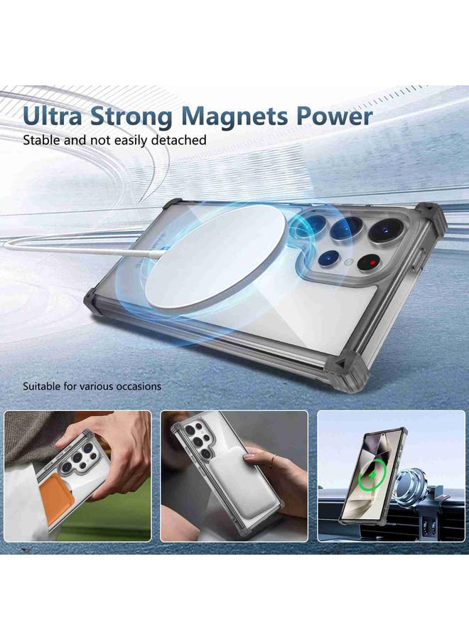 اس-توب جراب لهاتف Samsung Galaxy S24 Ultra 5G جراب هاتف مغناطيسي شفاف MagSafe - Image 4