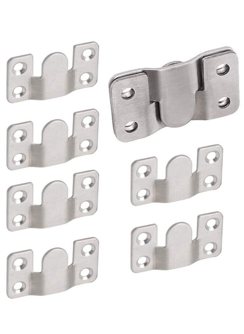 SYOSI 8 Pairs Stainless Steel Heavy Duty Photo Frame Hook Picture Hanger for Large Picture Display Art Gallery Wall Mount Hardware - Image 1