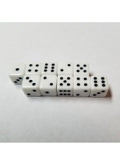 10X White 10Mm Dice With Dots - pzsku/ZDB9C5AE7BF7BC7933D64Z/45/_/1689331617/5ff484fd-bcec-402d-8637-0900509ca48c