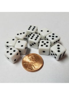 10X White 10Mm Dice With Dots - pzsku/ZDB9C5AE7BF7BC7933D64Z/45/_/1689331619/52a28014-7374-4c1f-a83e-888fea265166