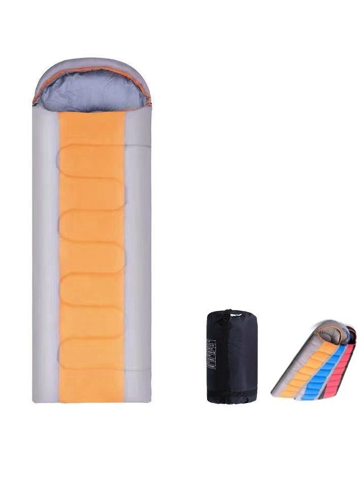 كيس نوم موسع خفيف الوزن مقاوم للماء ودافئ للكبار كيس نوم للتخييم مع حقيبة ضغط على الظهر حقيبة نوم للتخييم في الهواء الطلق والمشي لمسافات طويلة والسفر - Image 1