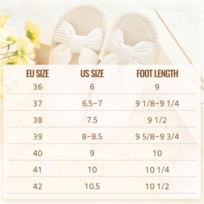 Litfun Orthopedic Arch Support Slippers for Women Comfortable Open Toe Indoor House Slippers Corduroy Cross Bow Bedroom Shoes for Plantar Fasciitis - Image 5
