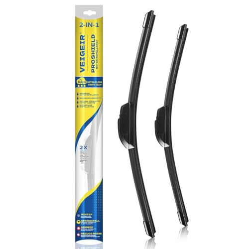 VEIGEIR 24 inch + 20 inch Windshield Wiper Blades Compatible with Toyota Camry 2012-2007 4Runner 2021-2010 GMC Acadia 2021-2017 Original Equipment Automotive Replacement Blades 2 Pack - Image 1