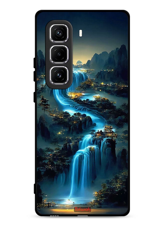 Tolwak Infinix Hot 50 Pro Plus 4G Protective Case Cover Waterfall Art - Image 1