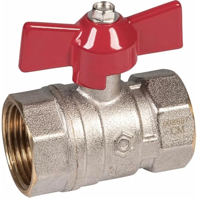 T594105 HEATING BALLCOCK 3/4"IT BRASS PLATED - Image 1