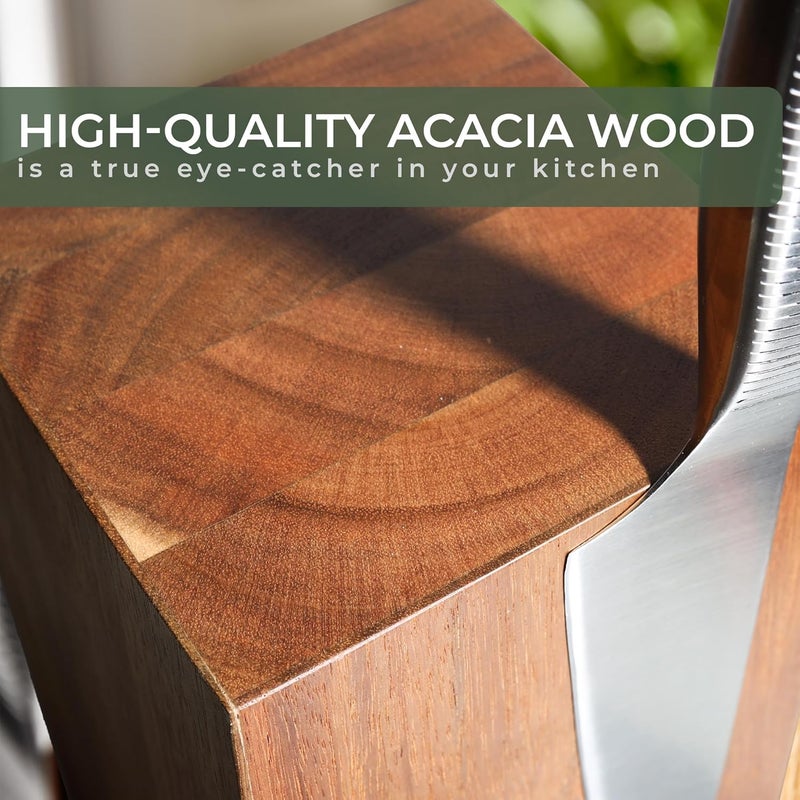 WALDWERK Magnetic Knife Holder Made of Acacia Wood - 360 degree rotatable Knife Block Without Knives - Knife Block - Knife Holder - Image 4