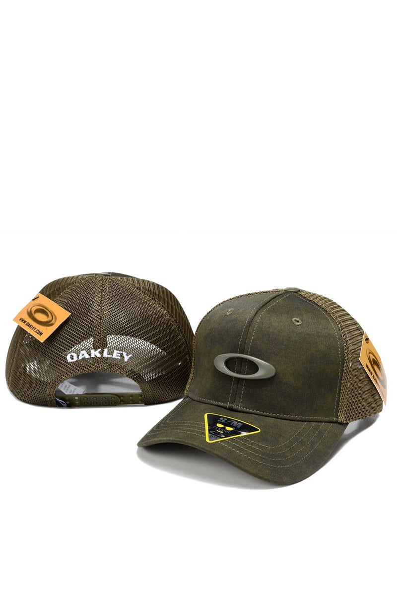 أوكلي Oakley Olive Green Mesh Trucker Cap