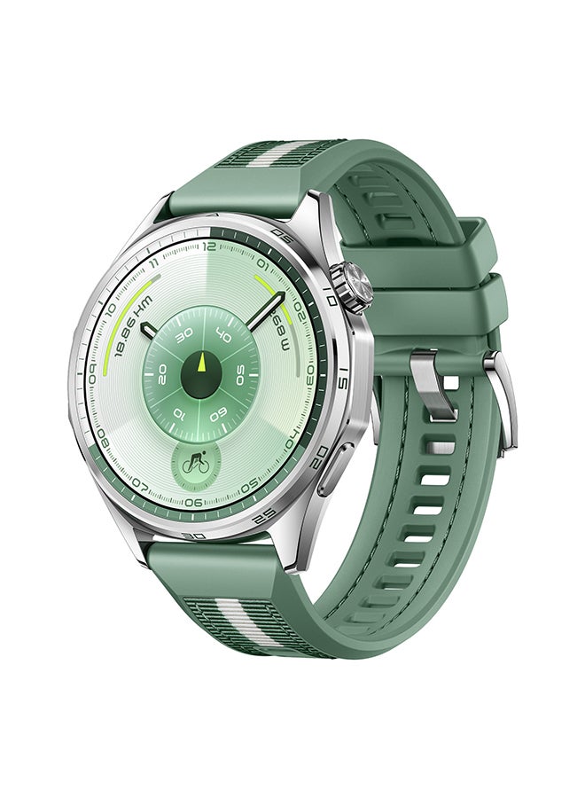 HUAWEI WATCH GT 6 46mm Smart Watch, 1.47-Inch Display, up to 21 days battery life, Compatible with iOS & Android, Health Monitor, 100+ Sports Modes, Green - Image 1