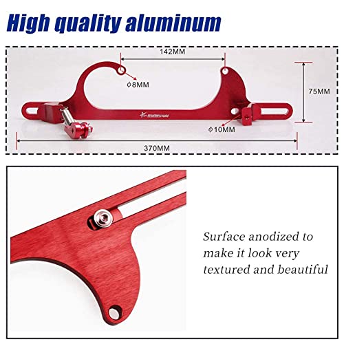 RYANSTAR RACING RYANSTAR Throttle Cable Bracket 4150 4160 Series Throttle Brackets Billet Adjustable Aluminum Red - Image 5