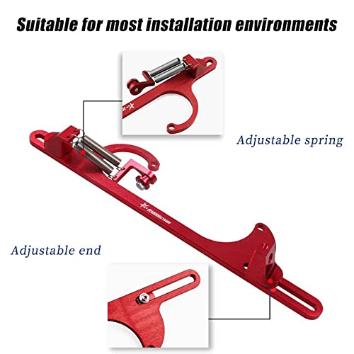 RYANSTAR RACING RYANSTAR Throttle Cable Bracket 4150 4160 Series Throttle Brackets Billet Adjustable Aluminum Red - Image 3