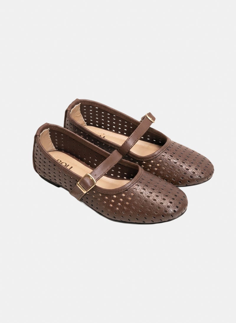 Ballerina-Perforated Mary Jane