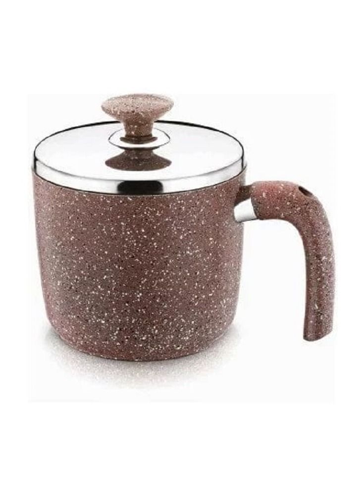 كسرولة غرانيت سافلون تركي مقاس 16 مع غطاء ستانلس استيل