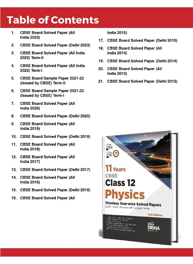 null - AIETS Com Pvt Ltd 11 Years CBSE Class 12 Physics Previous Year-wise Solved Papers (2013 - 2023) powered with Concept Notes 3rd Edition | Previous Year Questions PYQs - Image 1