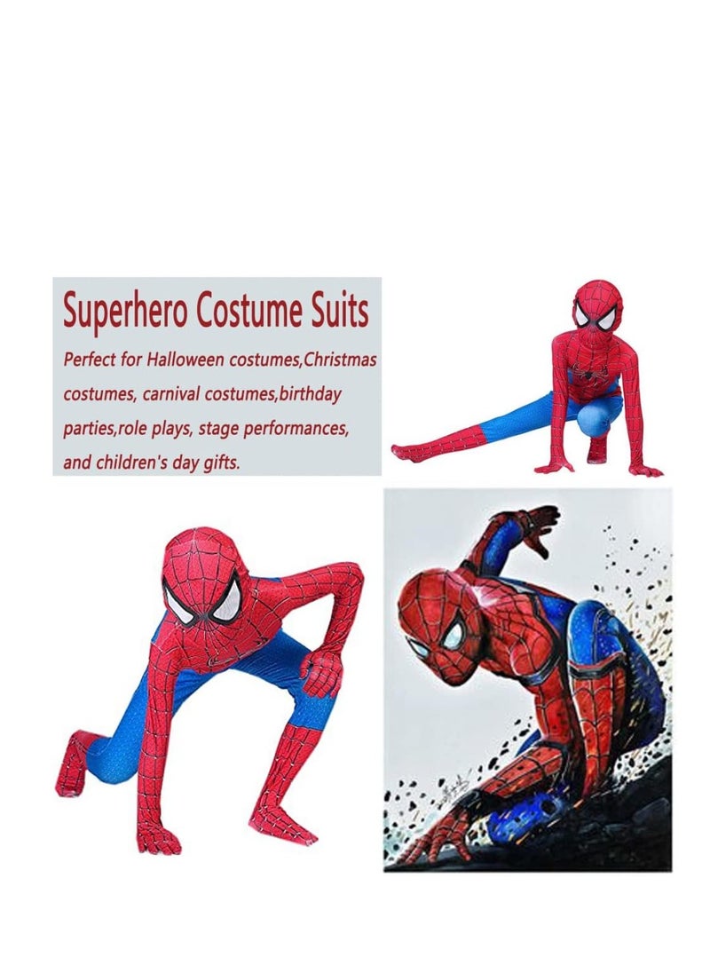 xppier - Spider-Verse Kids Bodysuit Spiderman Superhero Costumes Party Cosplay Costumes - Image 1