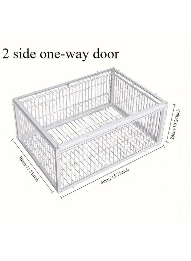 Double Door Dovecote Automatic Pigeon Trap Cage Anti Escape Design Stainless Steel - Image 3