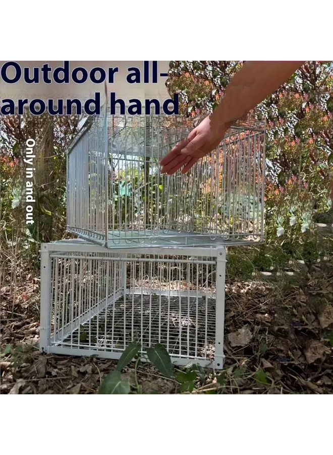 Double Door Dovecote Automatic Pigeon Trap Cage Anti Escape Design Stainless Steel - Image 5