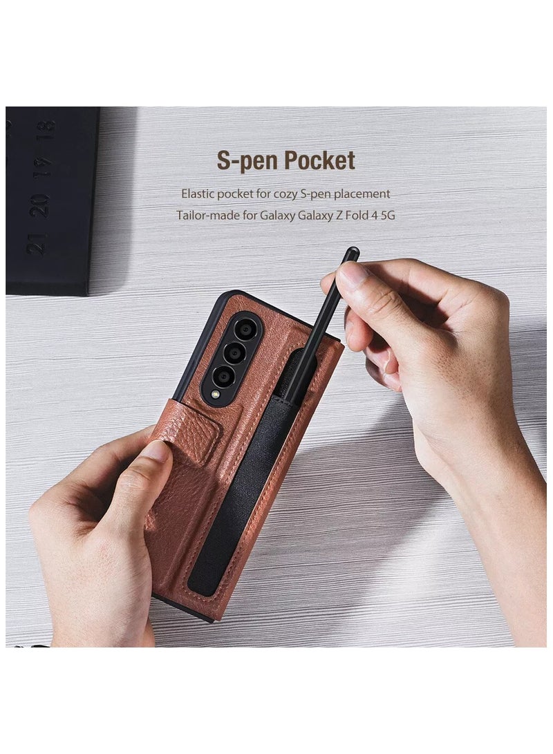 Nillkin - Aoge Leder Case Stifthalterung - Samsung Galaxy Z Fold 4 5G - Image 2