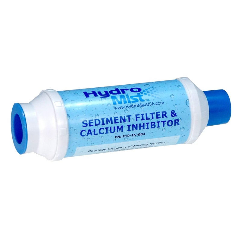 HydroMist Inline Calcium Inhibitor Filter for Mister, Removes Calcium Hardness, Reduces Clogging of a Misting System, Attaches from Spigot to Standard Water Hose, 100 PSI Inlet Pressure - Image 4