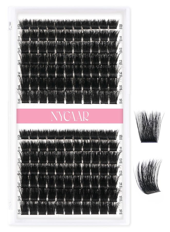 NYCAAR Lash Clusters 3D Effect Individual Lashes 154pcs 200D D Curl 9-16MIX Eyelash Clusters Wispy Lashes Fluffy Cluster Lashes Natural Soft DIY Lash Extension - Image 1