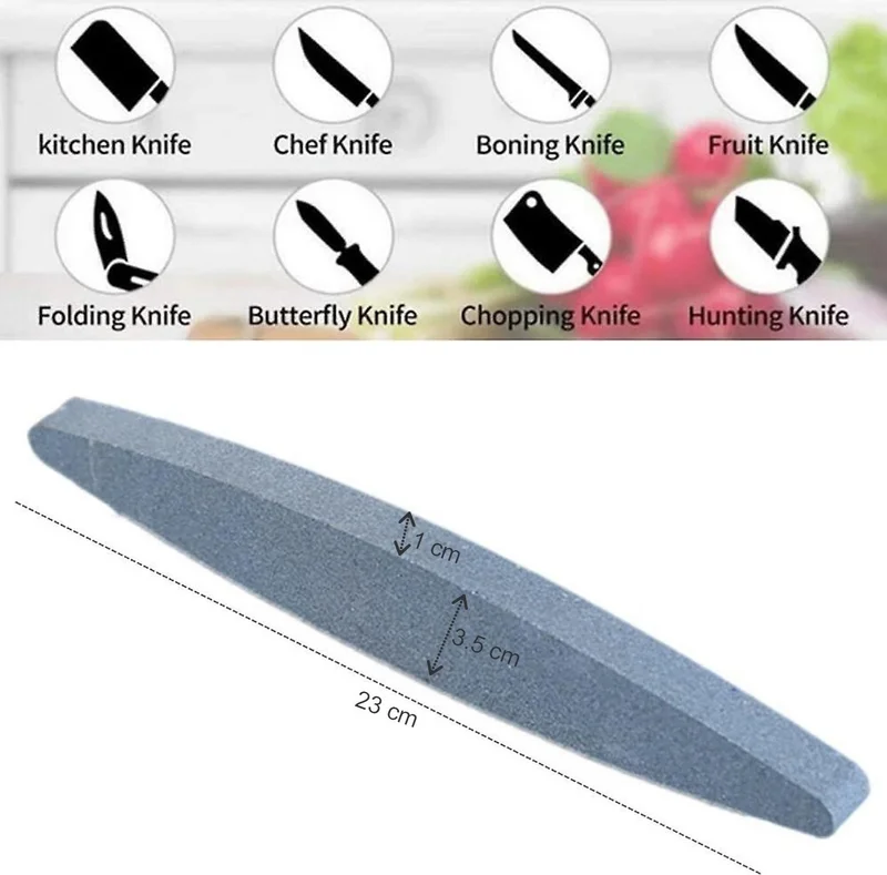 BarkoFix 1 Piece Sharpening Stone 150 Grit Oval Sharpening Stone Knife Sharpening Knife Sharpening Stone Sharpening Stone